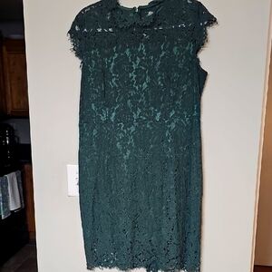 Elegant Green Lace Dress